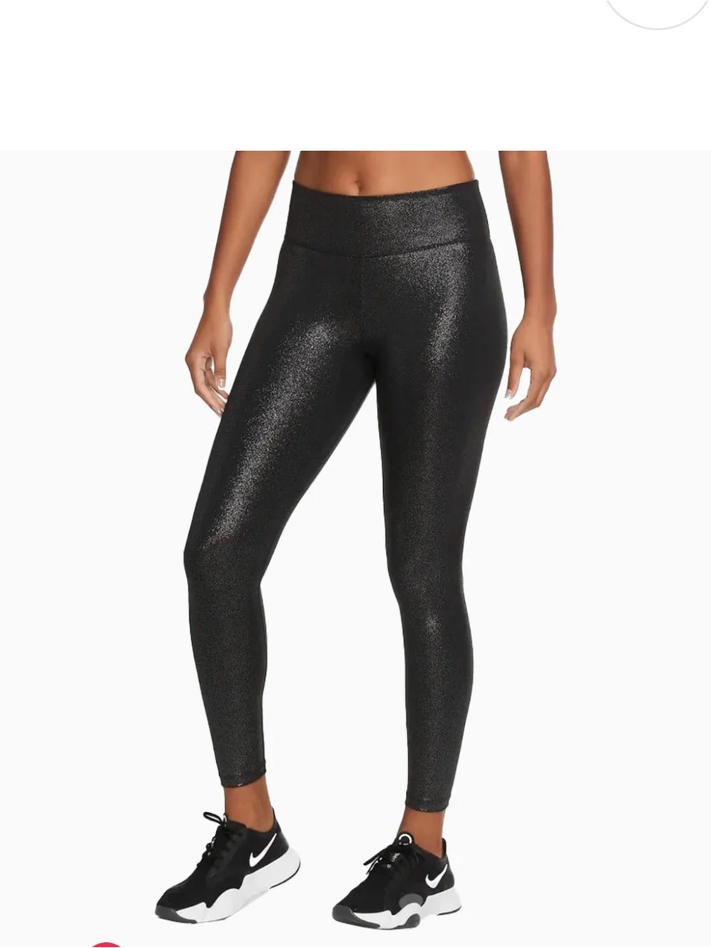 Nike Shimmery Black High-Rise Leggings